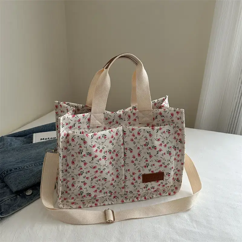 Korean Style Floral Tote Bag 2024 New Style - Image 4