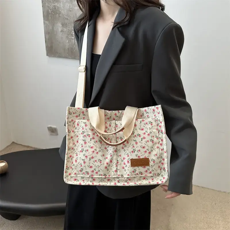 Korean Style Floral Tote Bag 2024 New Style - Image 5