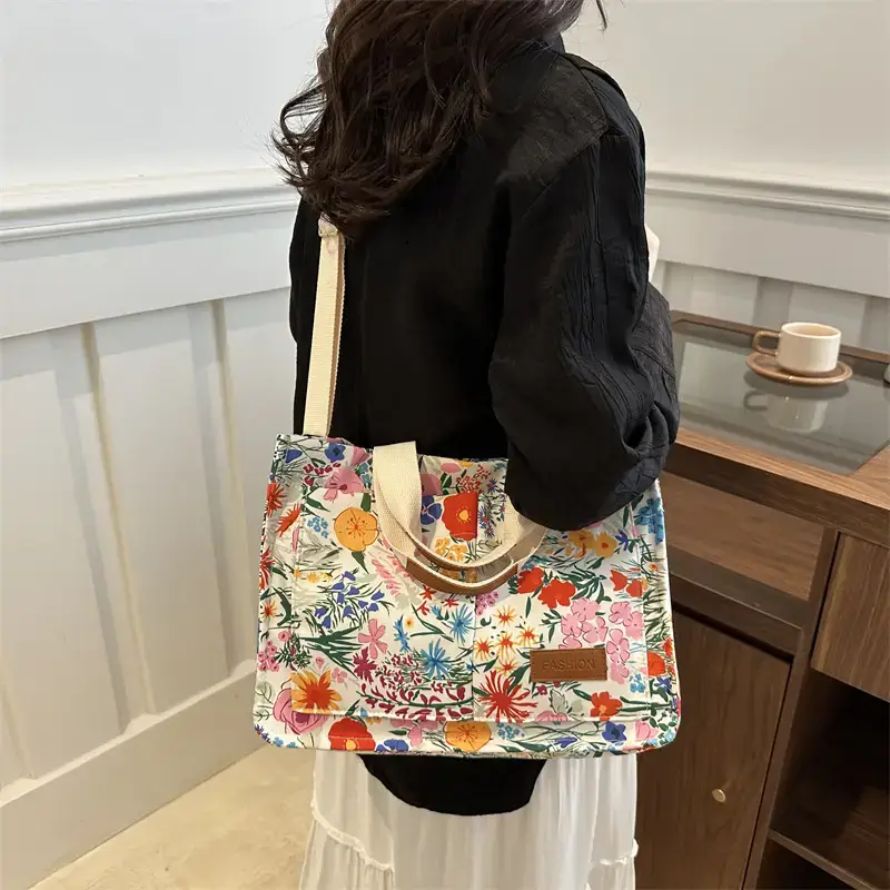 Korean Style Floral Tote Bag 2024 New Style - Image 6