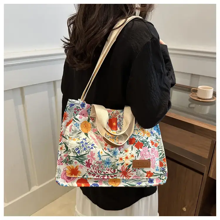 Korean Style Floral Tote Bag 2024 New Style — feature 11