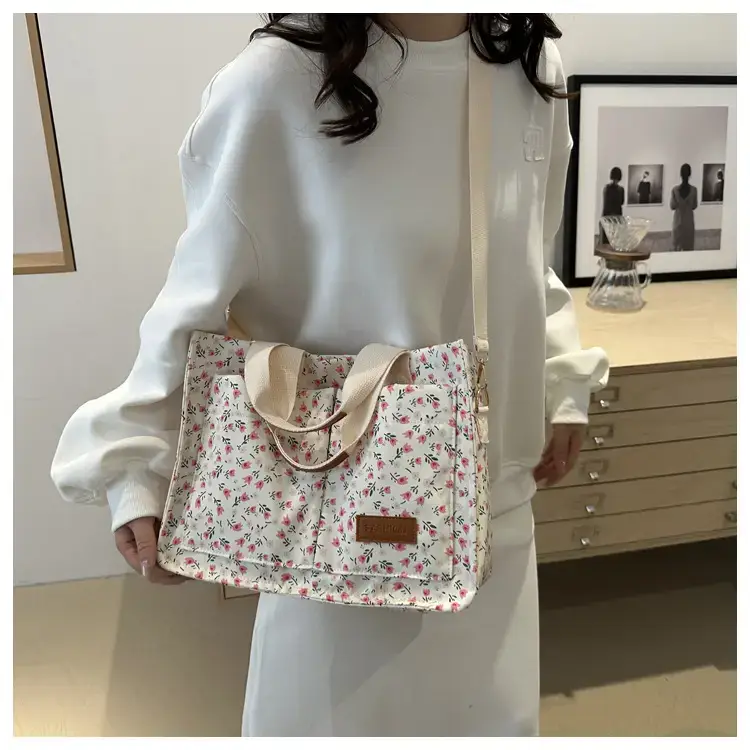 Korean Style Floral Tote Bag 2024 New Style — feature 13