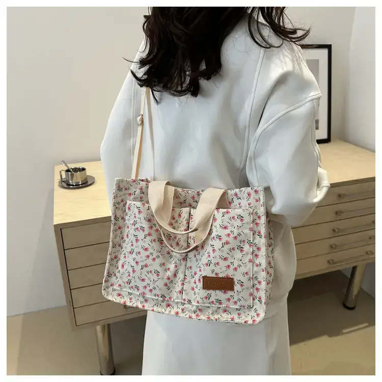 Korean Style Floral Tote Bag 2024 New Style — feature 14