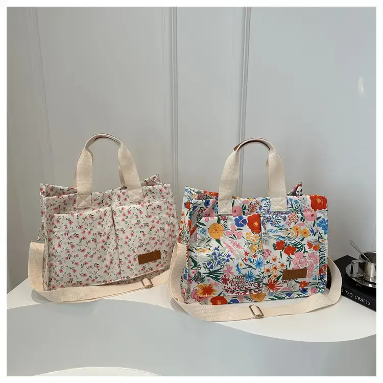 Korean Style Floral Tote Bag 2024 New Style — feature 15