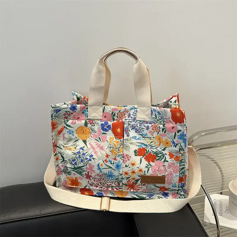 Korean Style Floral Tote Bag 2024 New Style - Image 2