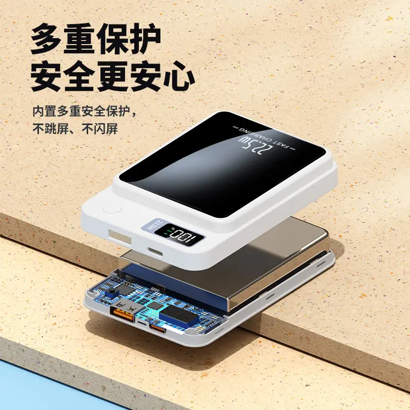 Cross-border explosions Magsafe magnetic wireless charging treasure 22.5W super fast charging 20000 mA mobile power supply