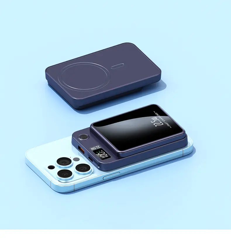 Cross-border explosions Magsafe magnetic wireless charging treasure 22.5W super fast charging 20000 mA mobile power supply — feature 26