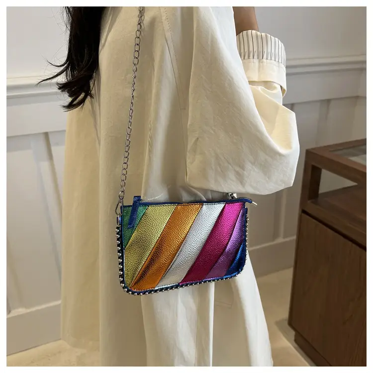 Rainbow Striped Shoulder Bag for Women 2024 — feature 16