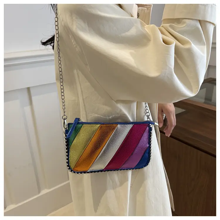 Rainbow Striped Shoulder Bag for Women 2024 — feature 17