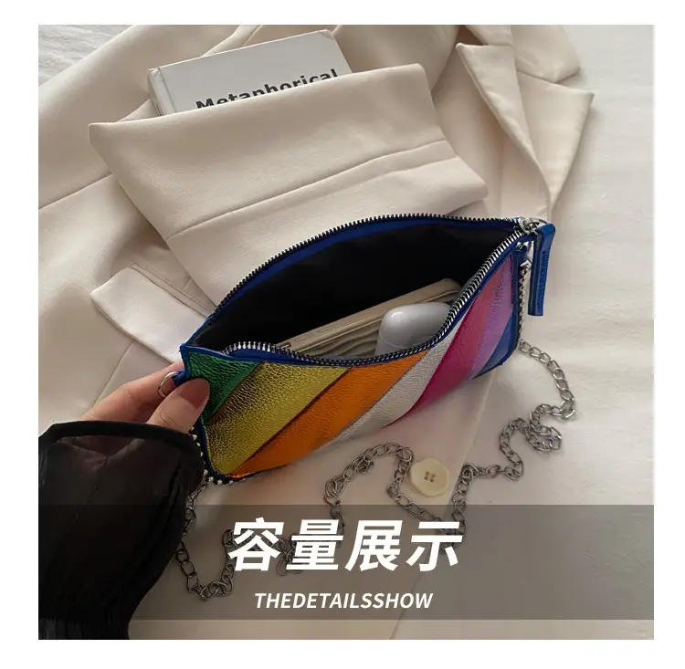 Rainbow Striped Shoulder Bag for Women 2024 — feature 7