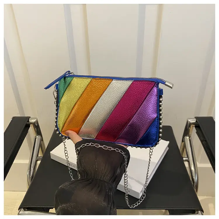 Rainbow Striped Shoulder Bag for Women 2024 — feature 9