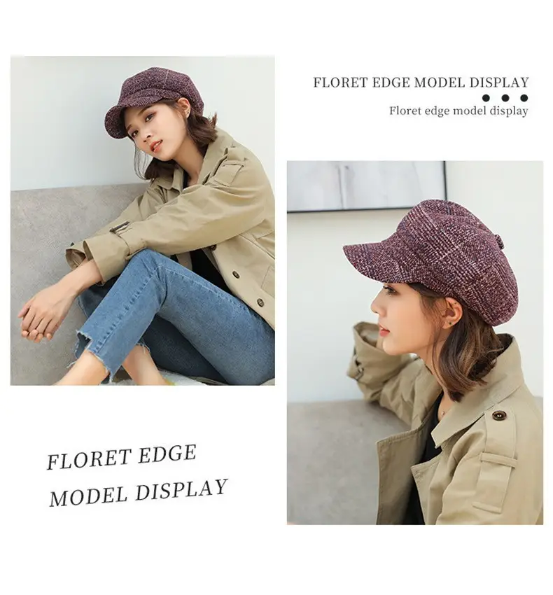 Autumn Winter Woolen Duck Tongue Hats for Kids All-Match — feature 4