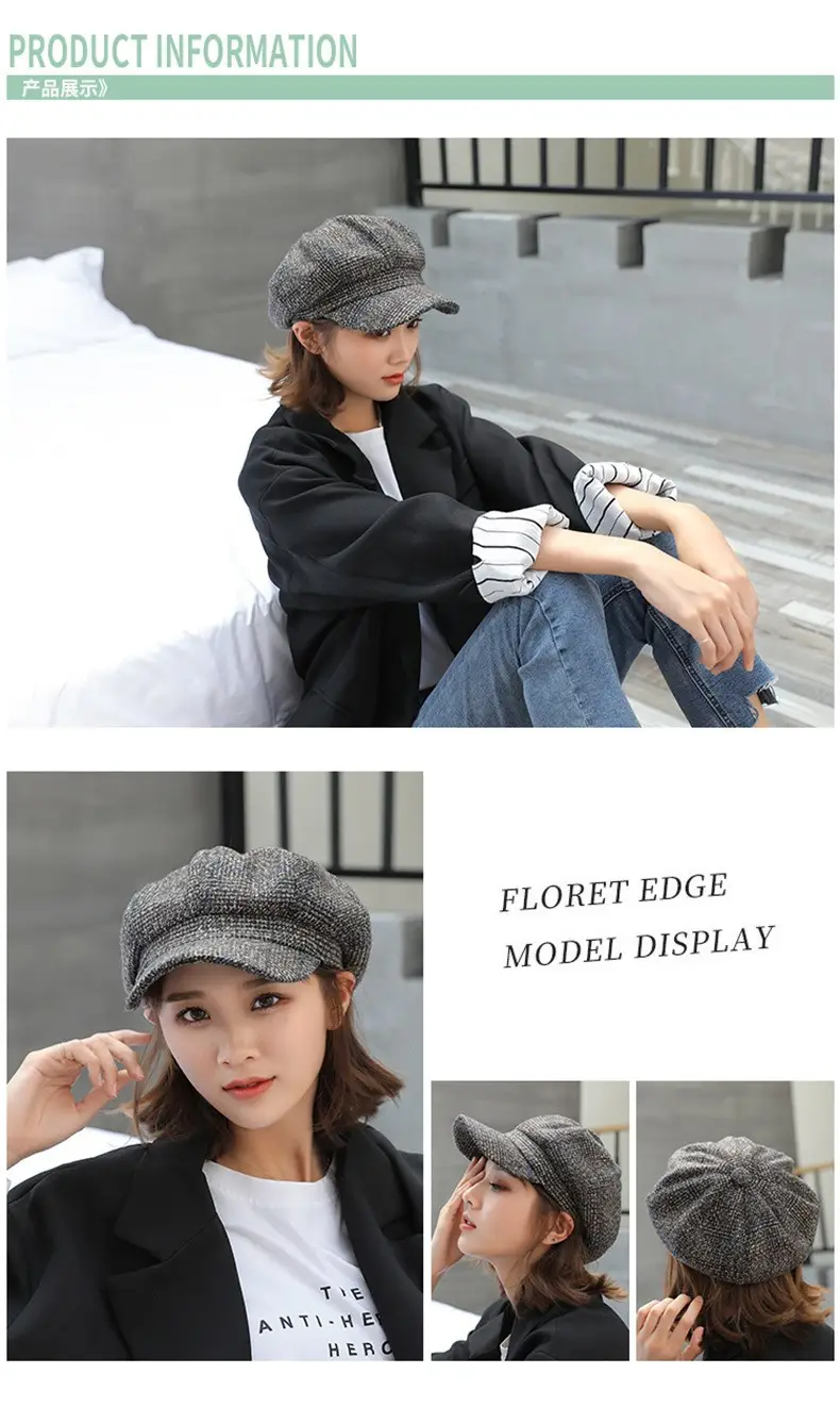 Autumn Winter Woolen Duck Tongue Hats for Kids All-Match — feature 6