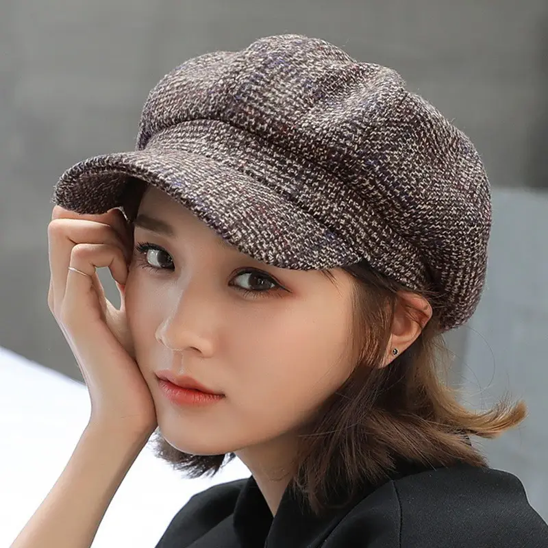 Autumn Winter Woolen Duck Tongue Hats for Kids All-Match - Image 3