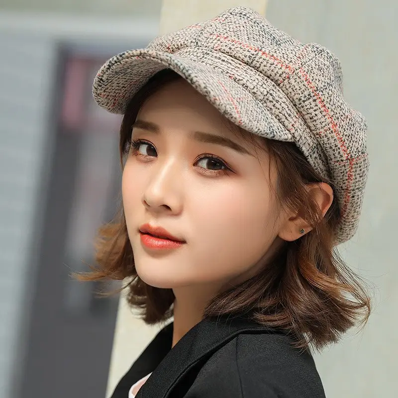 Autumn Winter Woolen Duck Tongue Hats for Kids All-Match - Image 4