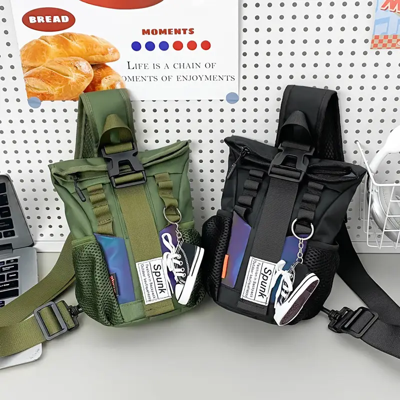 Green Crossbody Bag for Boys Boys Fashion Cool Shoulder Bag - Image 6
