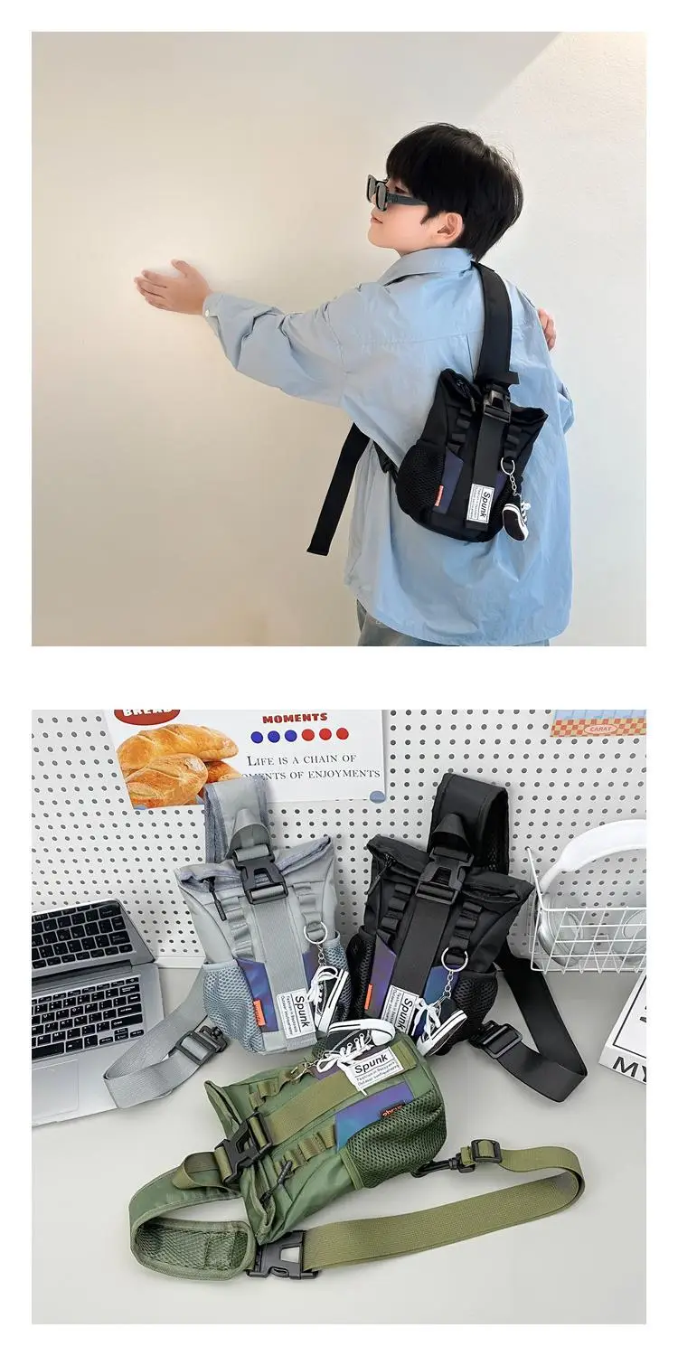 Green Crossbody Bag for Boys Boys Fashion Cool Shoulder Bag — feature 14