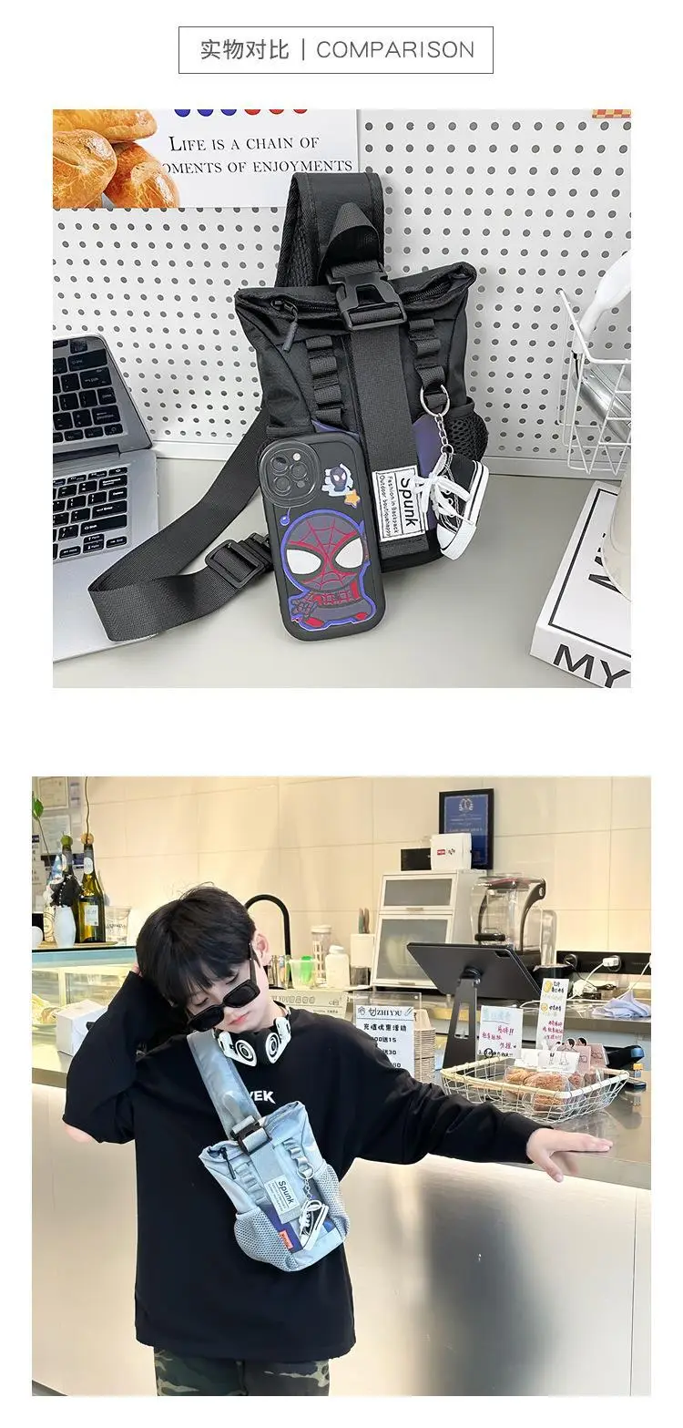 Green Crossbody Bag for Boys Boys Fashion Cool Shoulder Bag — feature 4