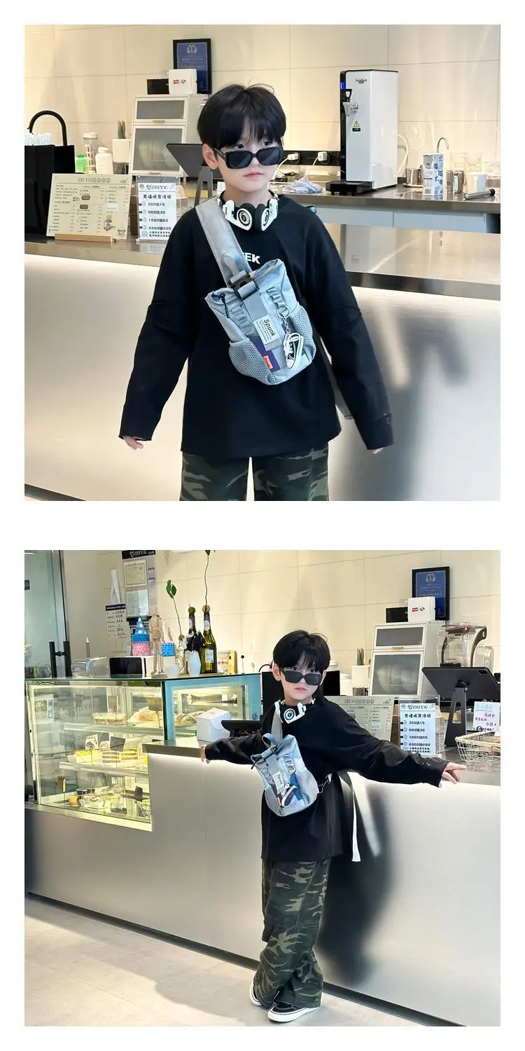 Green Crossbody Bag for Boys Boys Fashion Cool Shoulder Bag — feature 5