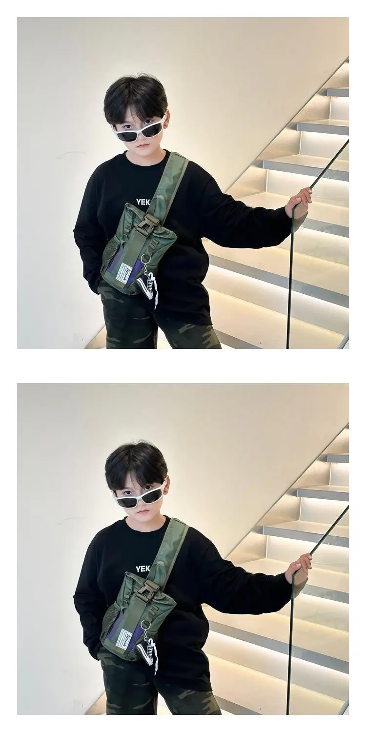 Green Crossbody Bag for Boys Boys Fashion Cool Shoulder Bag — feature 9