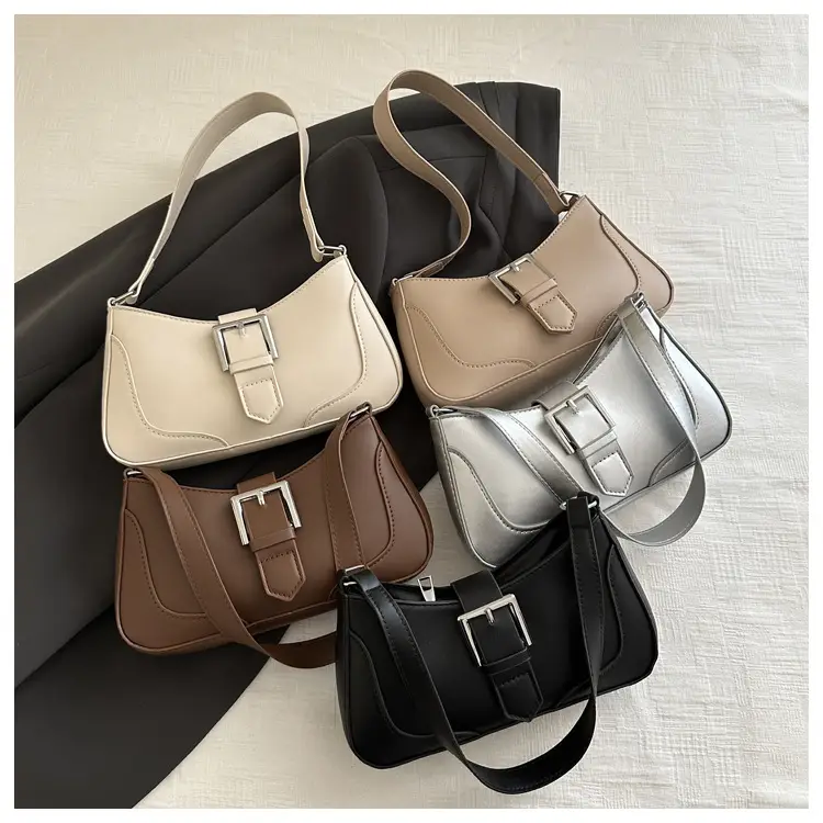 Women's Vintage Shoulder Bag Beige Square Design β feature 18