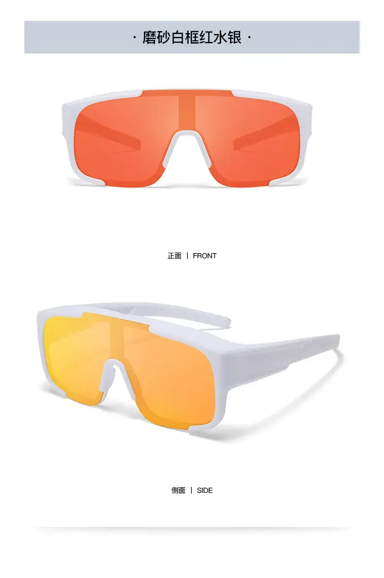 Men Cycling Sunglasses Blue Lensed Full Frame — feature 22