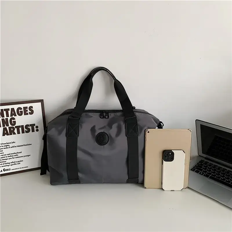 New Large Capacity Yoga Bag Fashionable Short-distance Travel Fitness Bag Lightweight Simple Solid Color Shoulder Handbag - Image 6