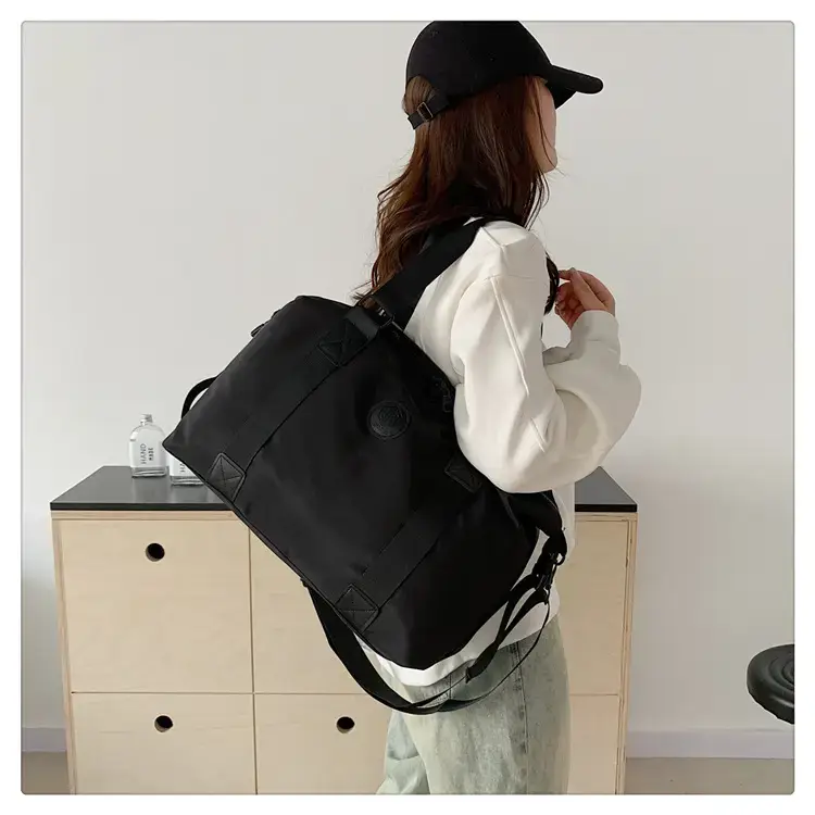 New Large Capacity Yoga Bag Fashionable Short-distance Travel Fitness Bag Lightweight Simple Solid Color Shoulder Handbag — feature 10