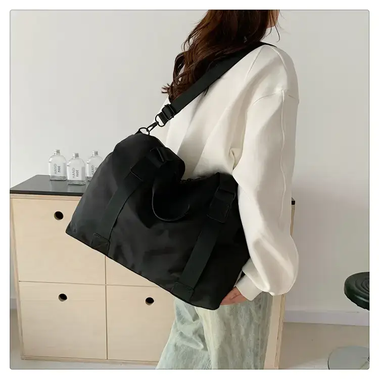 New Large Capacity Yoga Bag Fashionable Short-distance Travel Fitness Bag Lightweight Simple Solid Color Shoulder Handbag — feature 12