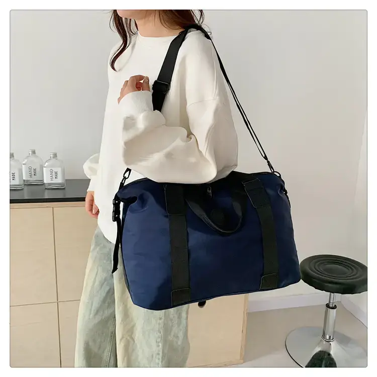 New Large Capacity Yoga Bag Fashionable Short-distance Travel Fitness Bag Lightweight Simple Solid Color Shoulder Handbag — feature 18