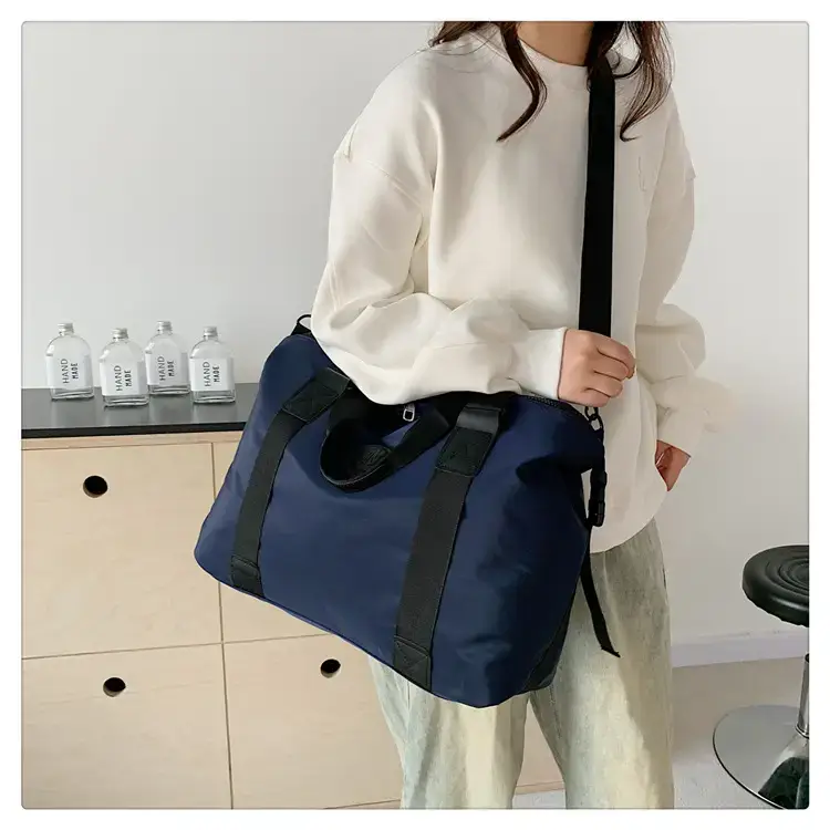 New Large Capacity Yoga Bag Fashionable Short-distance Travel Fitness Bag Lightweight Simple Solid Color Shoulder Handbag — feature 20
