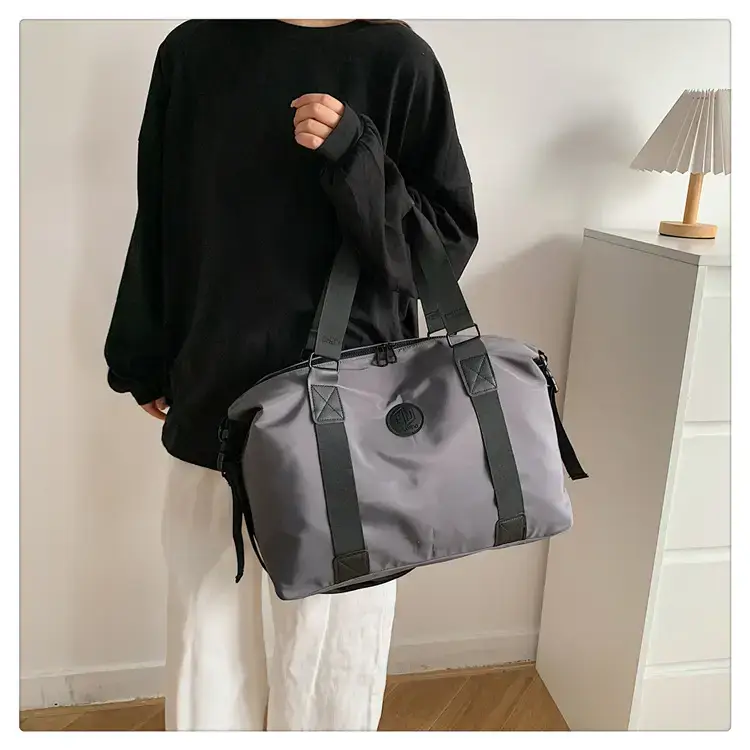 New Large Capacity Yoga Bag Fashionable Short-distance Travel Fitness Bag Lightweight Simple Solid Color Shoulder Handbag — feature 24