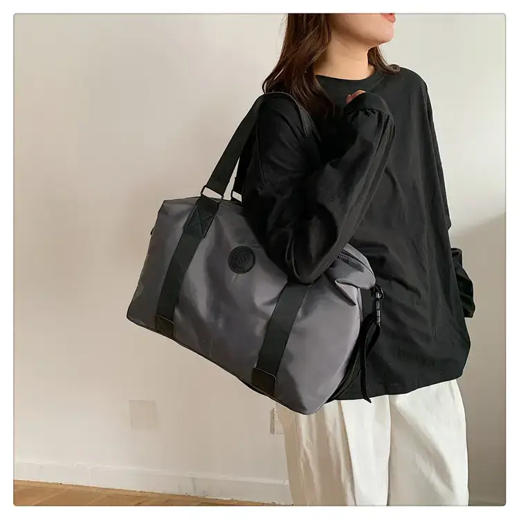 New Large Capacity Yoga Bag Fashionable Short-distance Travel Fitness Bag Lightweight Simple Solid Color Shoulder Handbag — feature 27