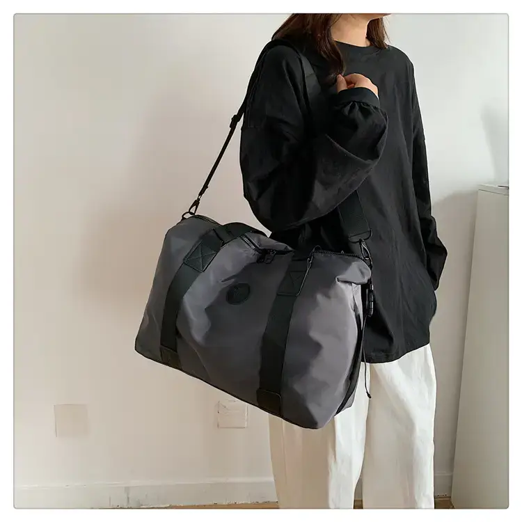 New Large Capacity Yoga Bag Fashionable Short-distance Travel Fitness Bag Lightweight Simple Solid Color Shoulder Handbag — feature 30
