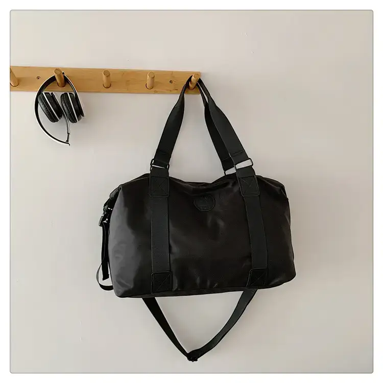 New Large Capacity Yoga Bag Fashionable Short-distance Travel Fitness Bag Lightweight Simple Solid Color Shoulder Handbag — feature 39