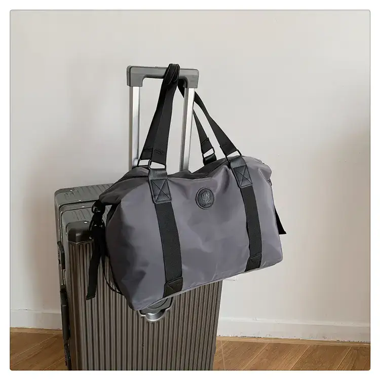 New Large Capacity Yoga Bag Fashionable Short-distance Travel Fitness Bag Lightweight Simple Solid Color Shoulder Handbag — feature 45