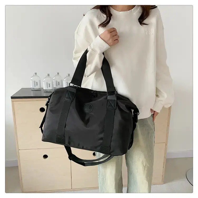 New Large Capacity Yoga Bag Fashionable Short-distance Travel Fitness Bag Lightweight Simple Solid Color Shoulder Handbag — feature 8