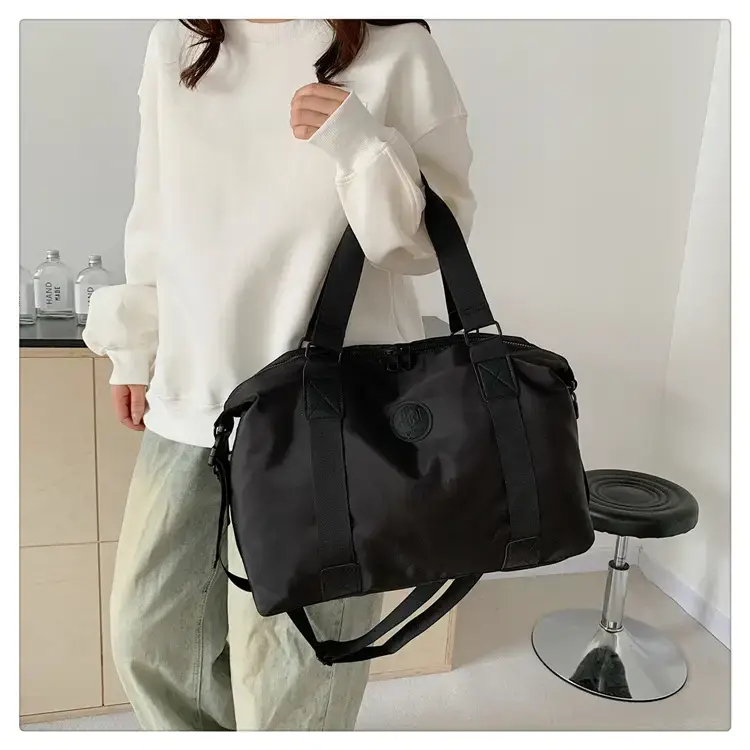New Large Capacity Yoga Bag Fashionable Short-distance Travel Fitness Bag Lightweight Simple Solid Color Shoulder Handbag — feature 9