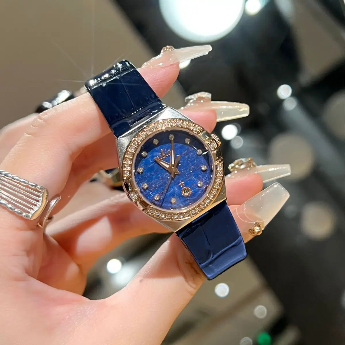 Women's Swiss Watch Waterproof Luminous Ultra-Thin Brown Strap - Image 5