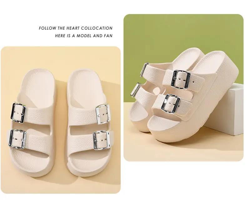 New Slippers Women's Non-slip EVA Height-raising Super Thick Bottom Home Fashion Super Soft Feeling Shit-on-Shit Wear Inside and Outside — feature 13