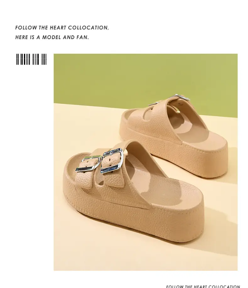 New Slippers Women's Non-slip EVA Height-raising Super Thick Bottom Home Fashion Super Soft Feeling Shit-on-Shit Wear Inside and Outside — feature 16