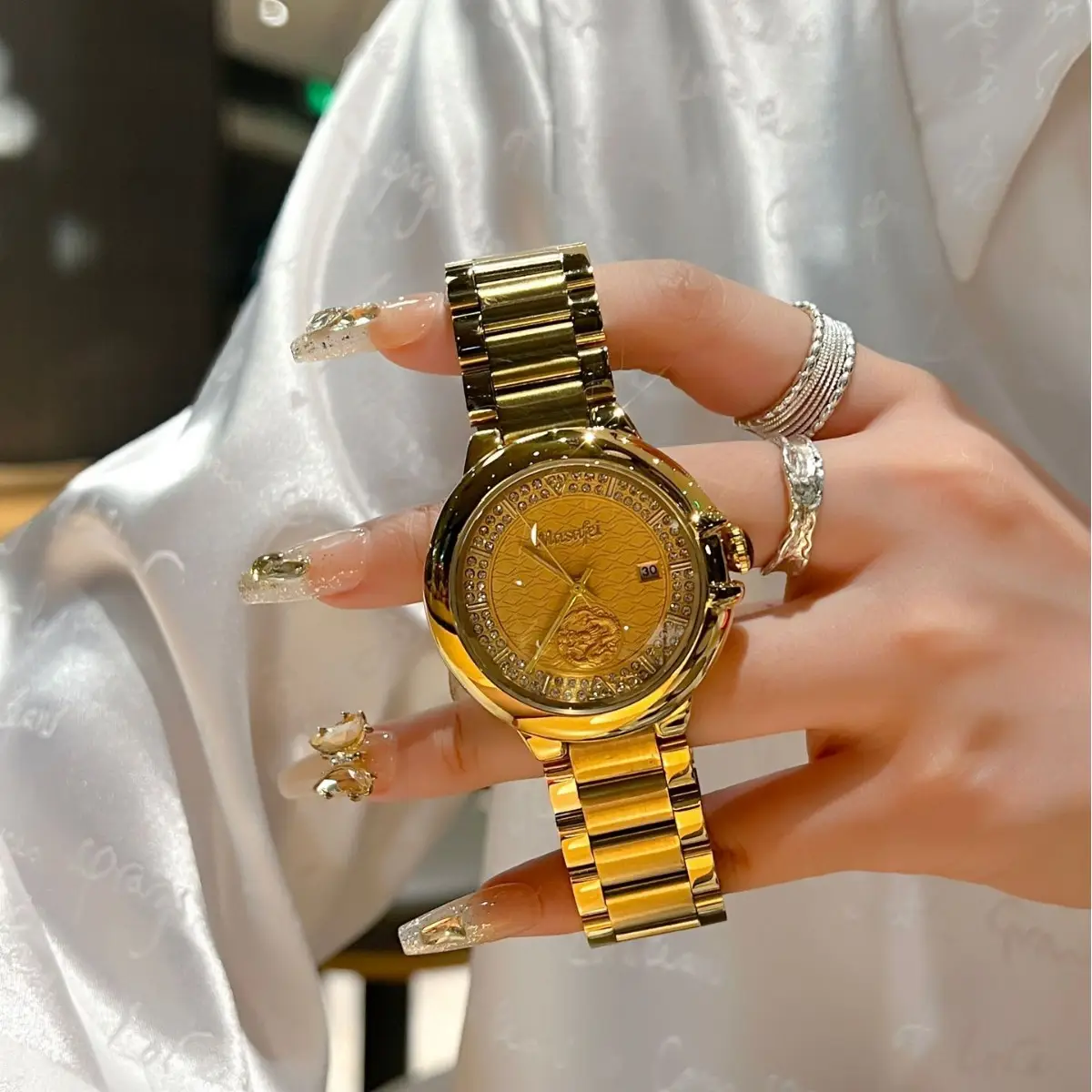 Gold Dragon Balloon Watch for Men