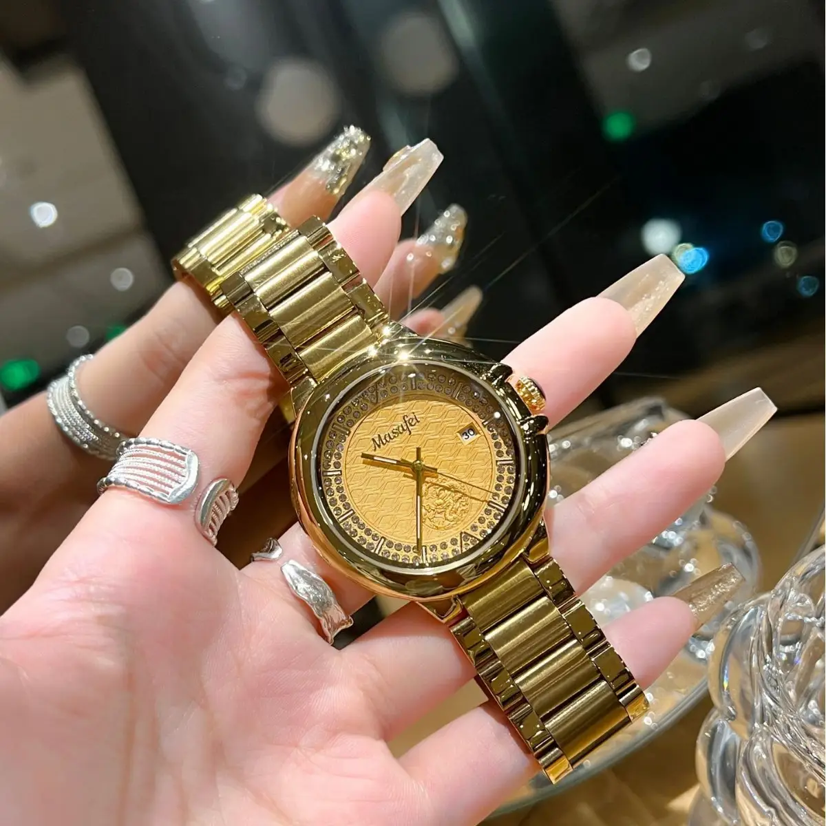 Gold Dragon Balloon Watch for Men