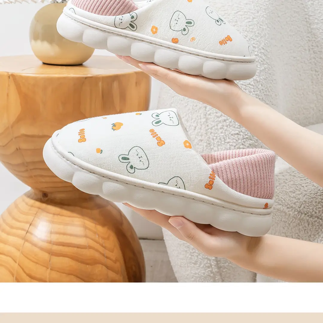 Moon shoes autumn and winter bag heel soft bottom non-slip 1210 November maternal winter postpartum cotton slippers women spring and autumn — feature 7