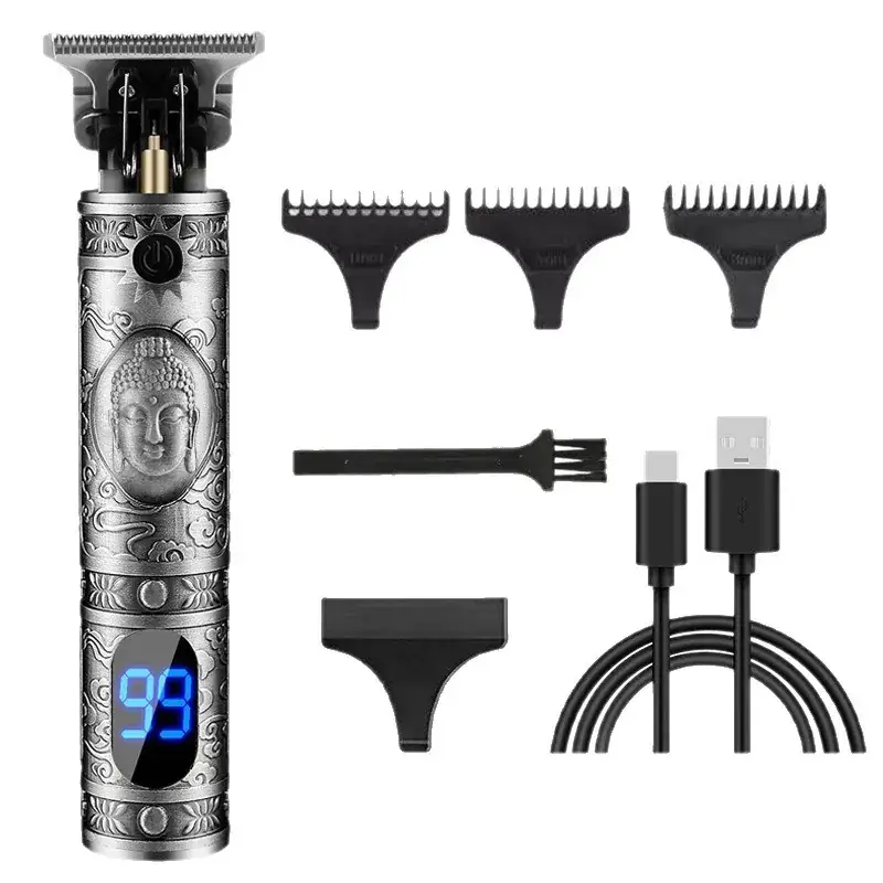Professional Oil Hair Clipper with 7 Attachments & USB Charge - Image 11