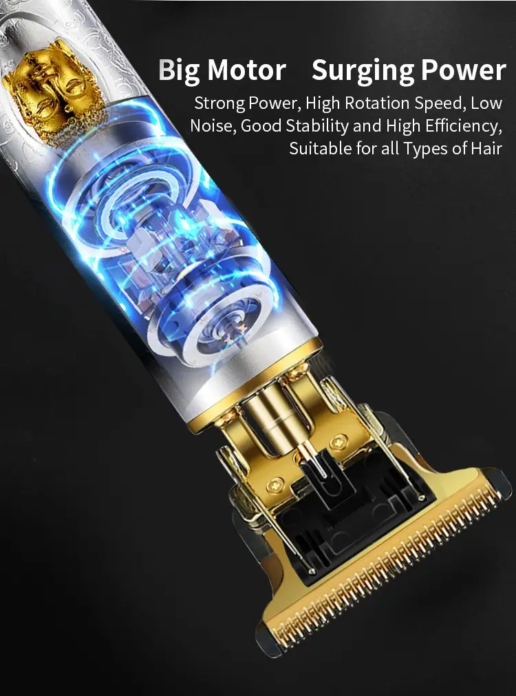 Professional Oil Hair Clipper with 7 Attachments & USB Charge — feature 6