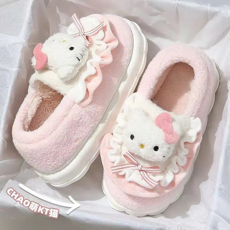 Yugui dog cotton slippers women's autumn and winter home dormitory padded bottom non-slip warm cute student slippers wholesale