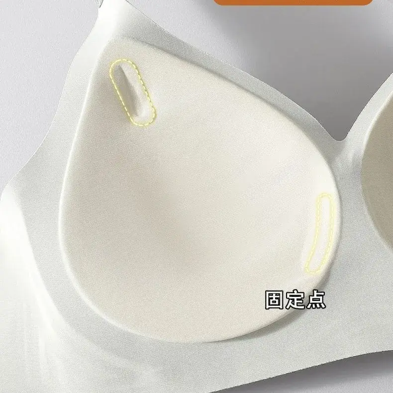 Women's No-Ring Jelly Glue Push-Up Bra Solid Color - Image 9