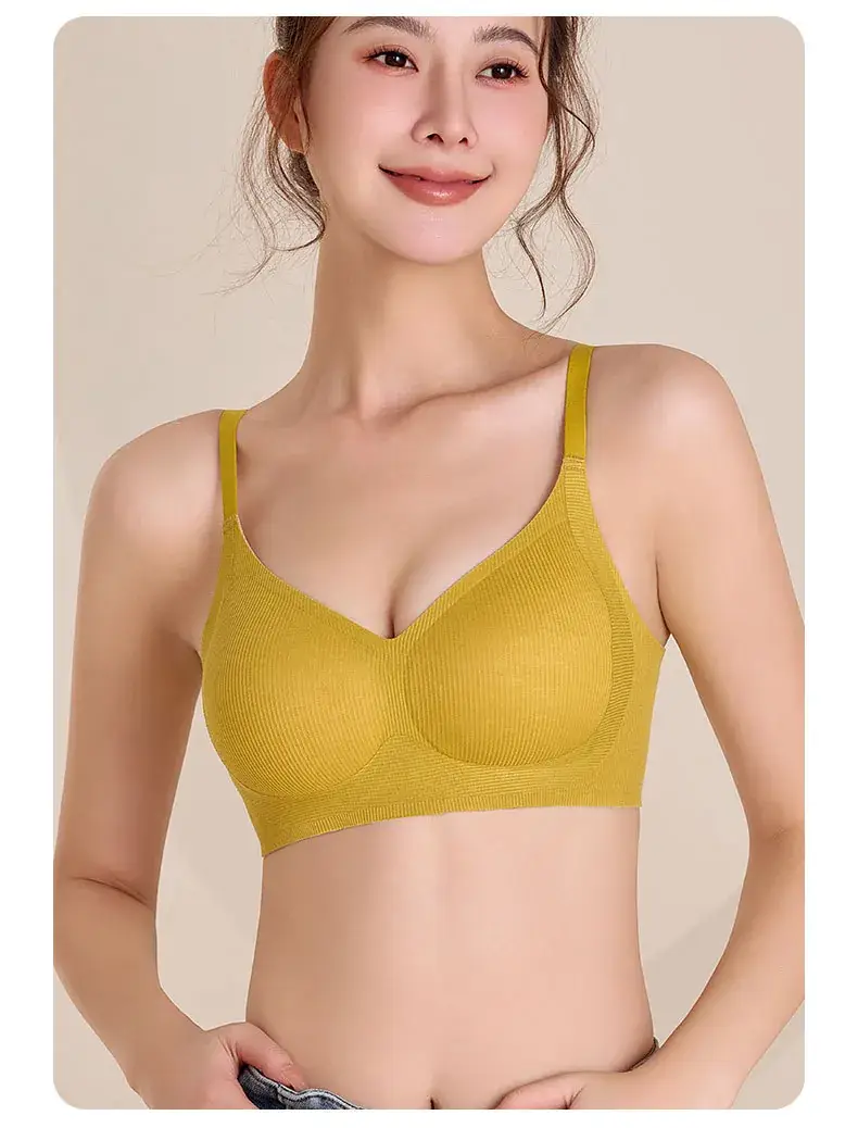 Women's No-Ring Jelly Glue Push-Up Bra Solid Color — feature 26