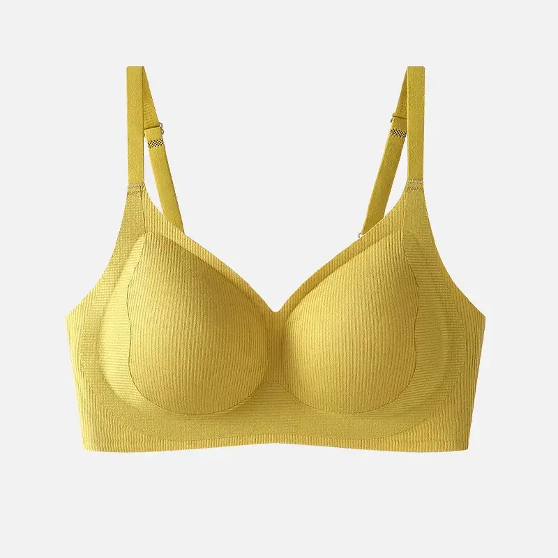 Women's No-Ring Jelly Glue Push-Up Bra Solid Color - Image 3