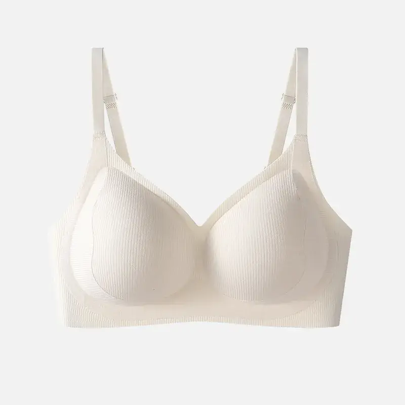 Women's No-Ring Jelly Glue Push-Up Bra Solid Color - Image 5
